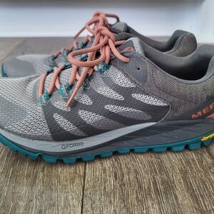 Merrell Antora 2 Womens Trail Running Shoes Lightweight Hiking Vibram Size 7.5